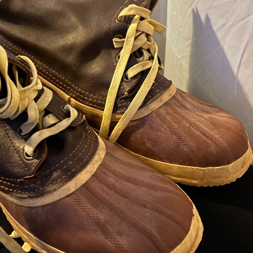 Sorel Men's Brown and Tan Rain Boots